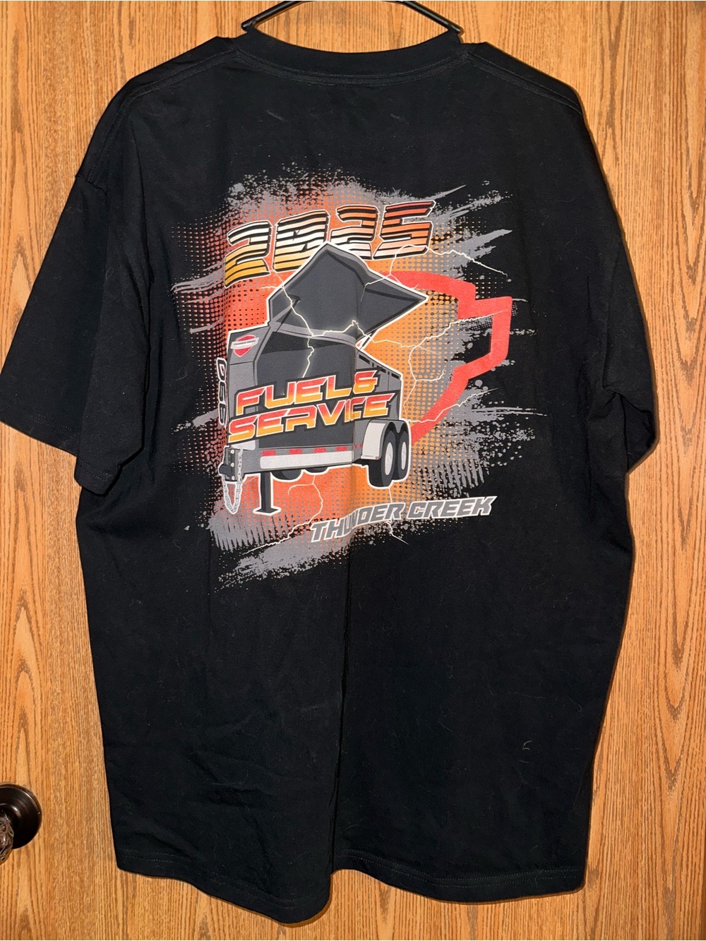 Black 'Fuel & Service' Thunder Creek Graphic Tee